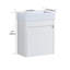 Meuble-lavabo mural 18 po avec lavabo en résine blanche et porte d'armoire à fermeture en douceur 18 po-1356540775-1356540817