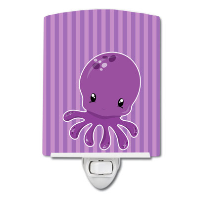 Éclairage pour nuit en céramique nautique octopus