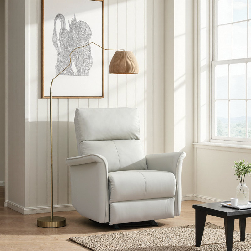 Fauteuil inclinable manuel moderne à bascule - Fauteuil oscillant peu encombrant pour la chambre de bébé, le salon et les petits espaces