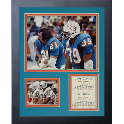 Larry Czonka and Jim Kiick Framed Memorabilia
