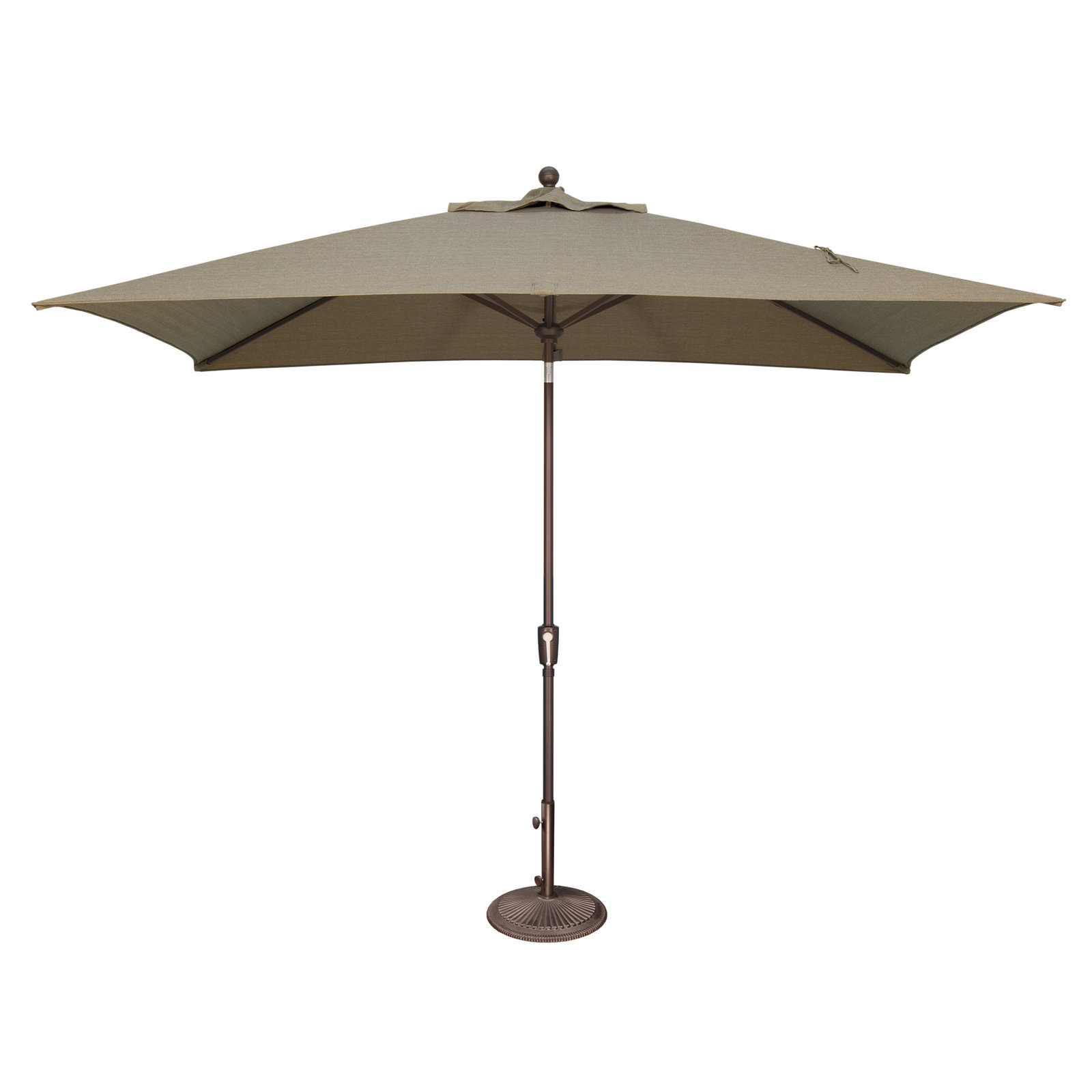 Launceston 78'' Outdoor Umbrella, Taupe Solefin, Bronze