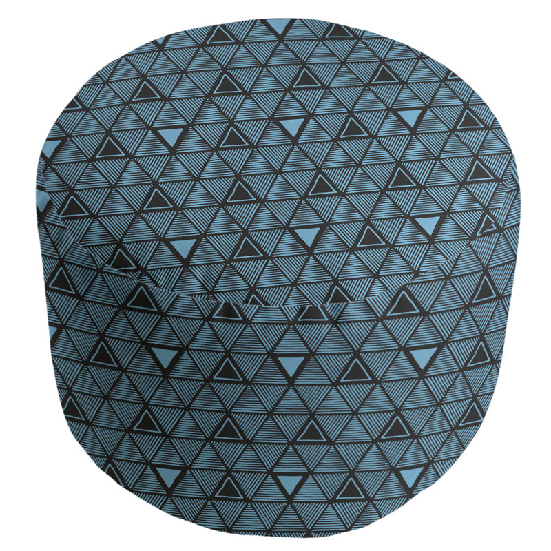 Upholstered Pouf, Dark Teal