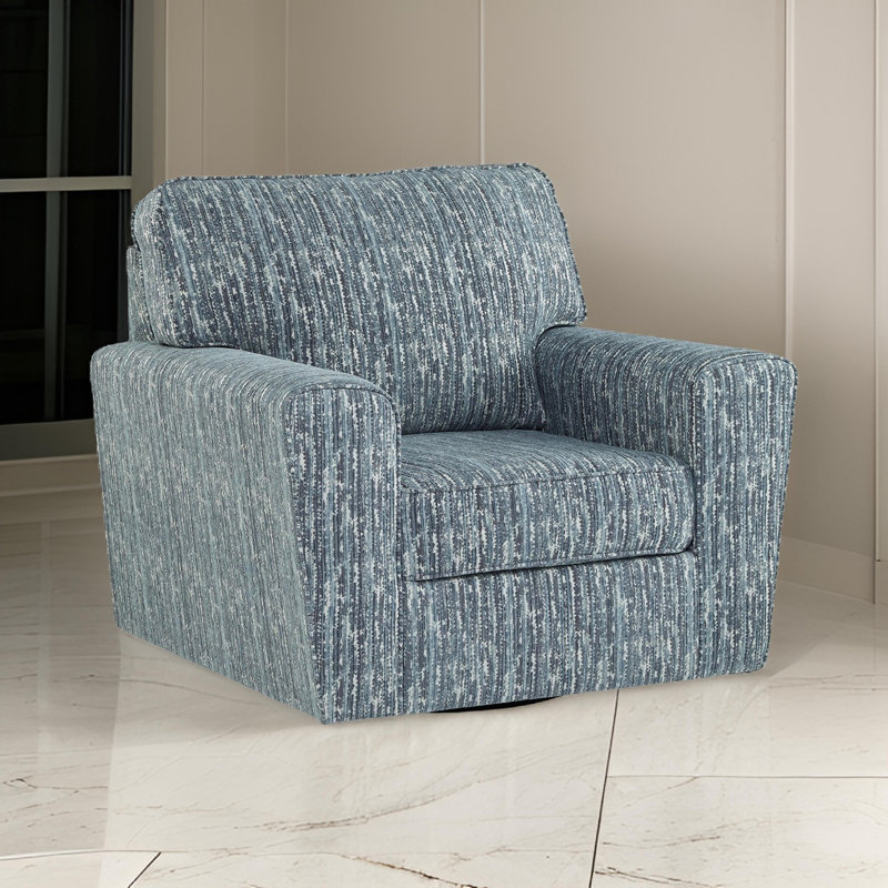 Aurimas Upholstered Swivel Armchair