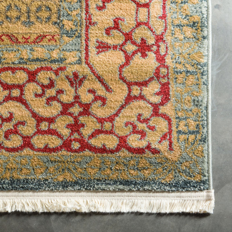 Tapis traditionnel Palazzo couleur ciel, Rectangle 10 pi x 13 pi 1 po