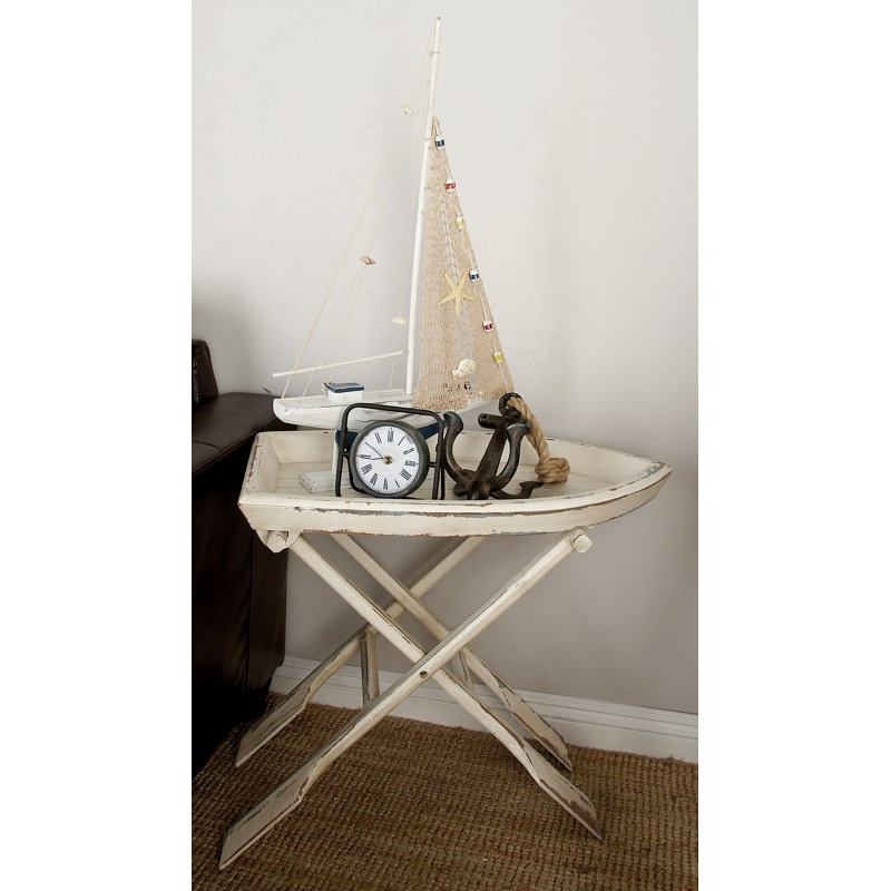 Sheffield Tray Top Cross Legs End Table