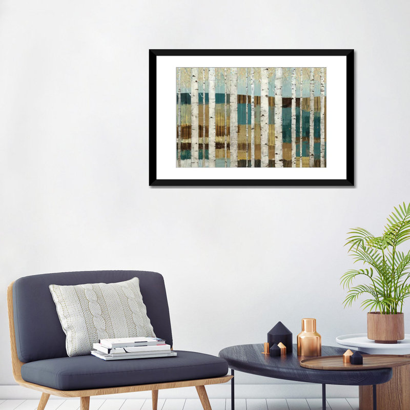 «Shimmering Valley», impression sur toile tendue, Papier d'art encadré noir, Blanc, H 24 po x l 32 po x P 1 po