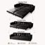 Canapé-lit convertible de 234 cm en similicuir avec accoudoirs larges et siège 4 places de 80 cm de large-321435688