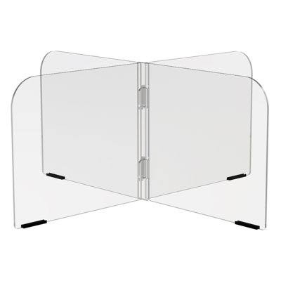 4-Zone Sneeze Guard - 36” x 36”