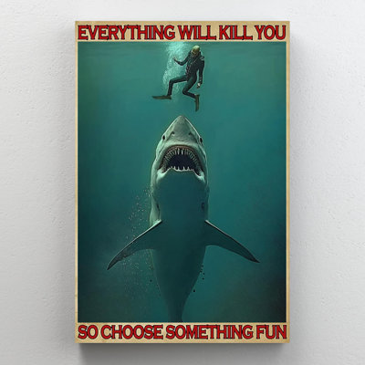 Impression sur toile «Diving Everything Will Kill You»