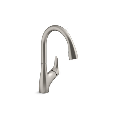 Rival Pull Down Single Handle Kitchen Faucet with Two-Function Sprayhead