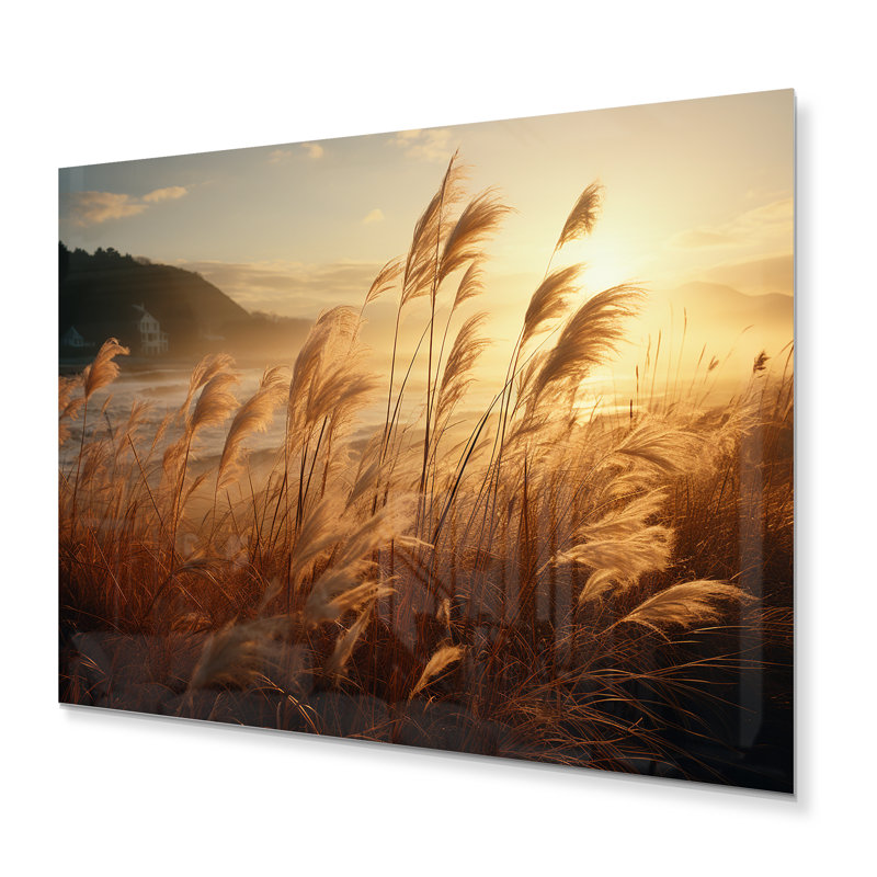 «Beach Breeze At Sunrise VI», reproductions d'art mural nautique et de plage en métal, H 16 po x l 32 po x P 1 po