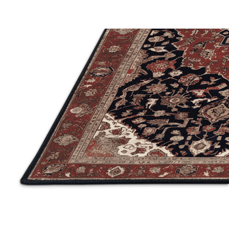Tapis brun lavable à la machine, Rectangulaire 8 pi x 12 pi