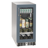 Marvel 15"W. Essential 3.0 Cu.Ft. Beverage Center - Panel Ready Frame with Glass