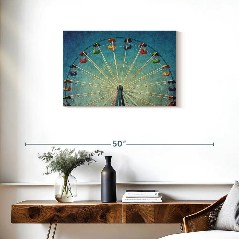 Grande roue de style rétro Kerner, H 20 po x l 30 po