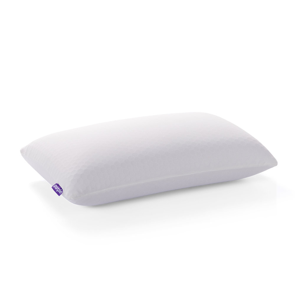 Premium Grid Plush Cooling Pillow, Medium, Standard Pillow