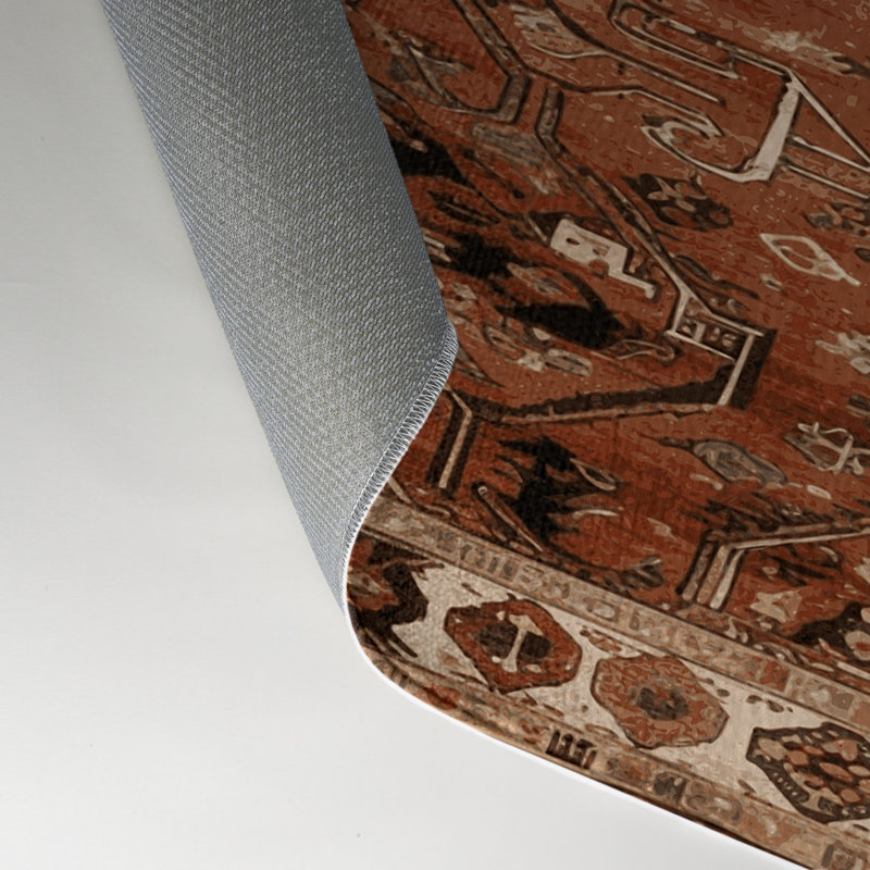 Tapis turc intérieur et extérieur brun, Rectangle 9 pi x 12 pi
