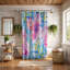 Plaid Floral Blossoms - Rideau de douche standard 1 pièce-431236859