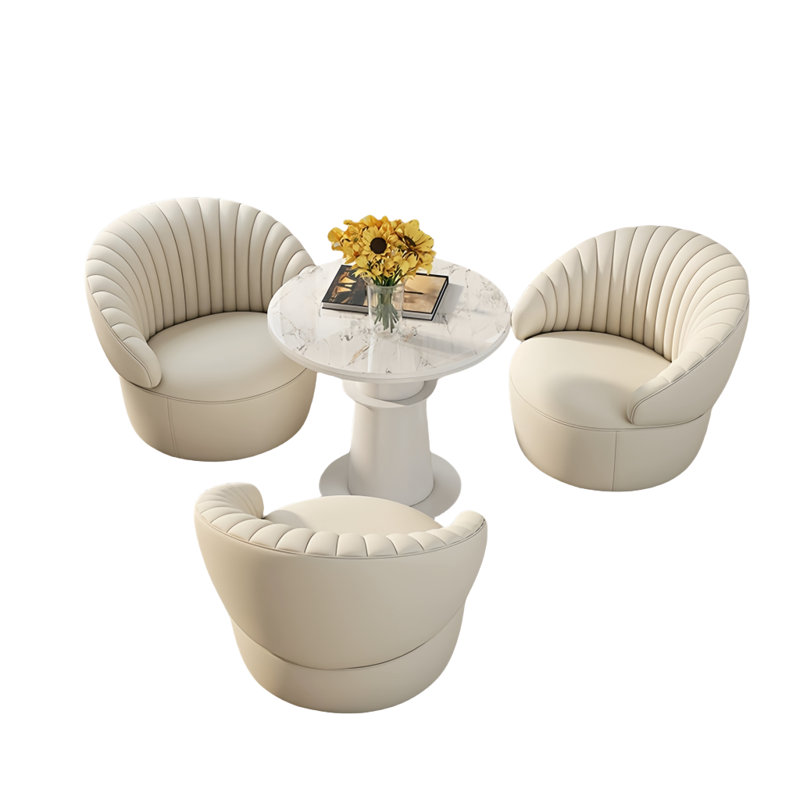 Simple sofa chair and tea table combination