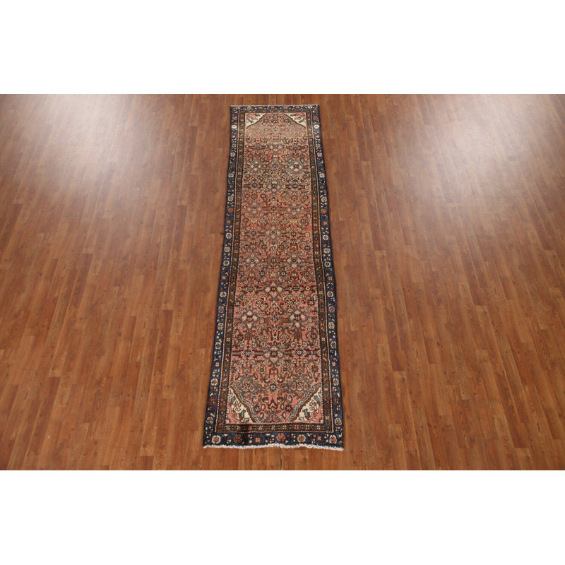 Tapis de couloir traditionnel en laine rétro 3 x 11