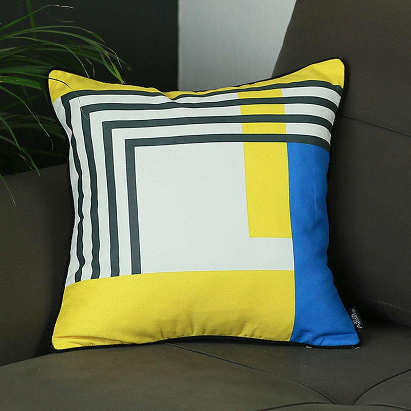 Geometric Reversible Pillow Insert, Polyester