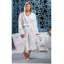 Cotton Gender Neutral Mid-Calf Bathrobe with Pockets and Hood-16565425-16565426