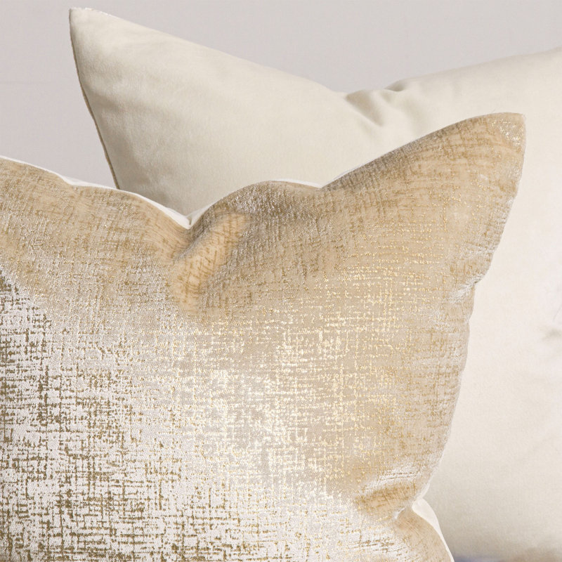 Housse de coussin en velours texturé café doré, coussins décoratifs pour canapé-lit, Rectangle H 12 po x l 20 po, Café or