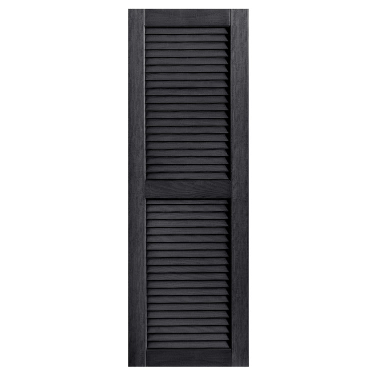 Straight Top Open Louvre Shutters Pair