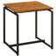 3 tables d'appoint, en chêne et en métal noir, ajoutent du charme aux tables rectangulaires du salon, attirent la pièce en bois