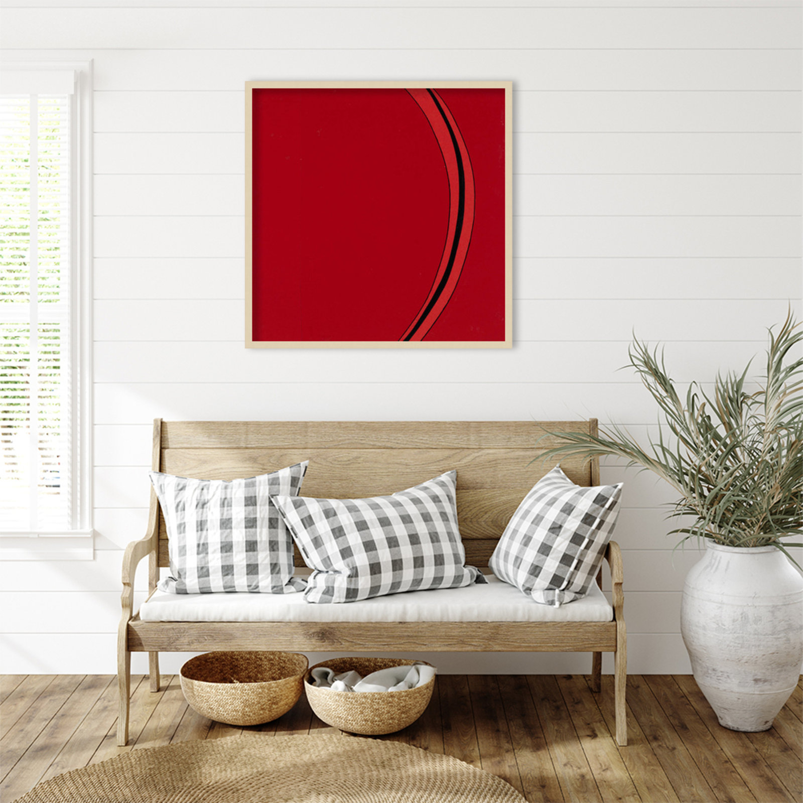 Segment Print by Alex Dunn, 33" H x 33" W, Brown