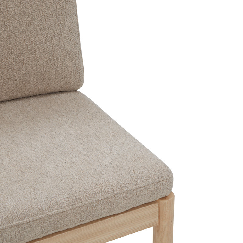 Chaise de salle à manger Carisa Boucle, Gruau