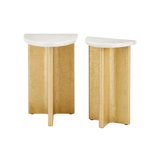 Doublet Marble End Table