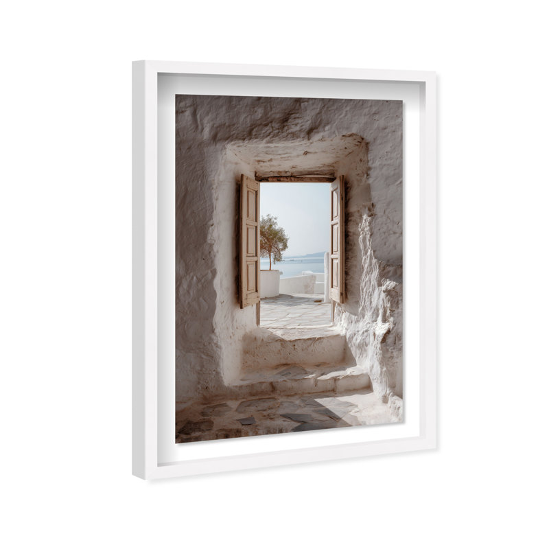 Mortar Meditation Print by Oliver Gal, 46.5"H x 31.5"W, White Shadowbox