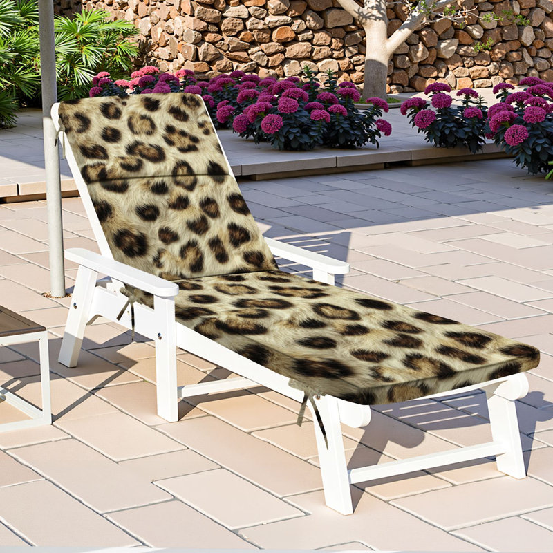  Coussin de patio pour l'extérieur 3 po Peau de léopard sans couture