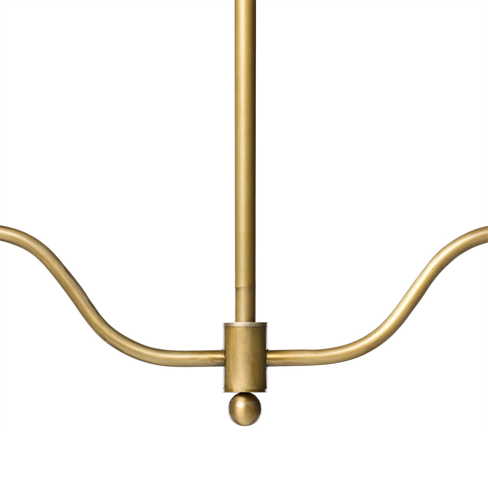 Brecken Iron 2-Light Chandelier, Aged Antique Brass Iron
