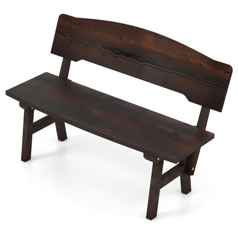 Garden Bench,  Loveseat Chair With Curved High Back
