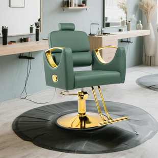 Styling Salon Chairs For Hair Stylist Reclining Barber Chair For Barbershop 360 Swivel Hair Chair With Heavy Duty Hydraulic Pump