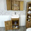 Martine 520mm Single Bathroom Vanity with Vessel Ceramic Basin-1106935606
