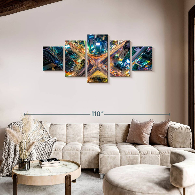 Seoul Interstection, 36" H x 80" W
