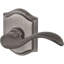 Curve Keyed Door Lever with Traditional Arch Rose-22034253-22034252-59711837