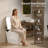 DeerValley Luxury Smart Bidet Toilet: Auto Open/Close Lid, All-Season Temp Control, Foam Shield and Built-in Pump for Low Pressure in White