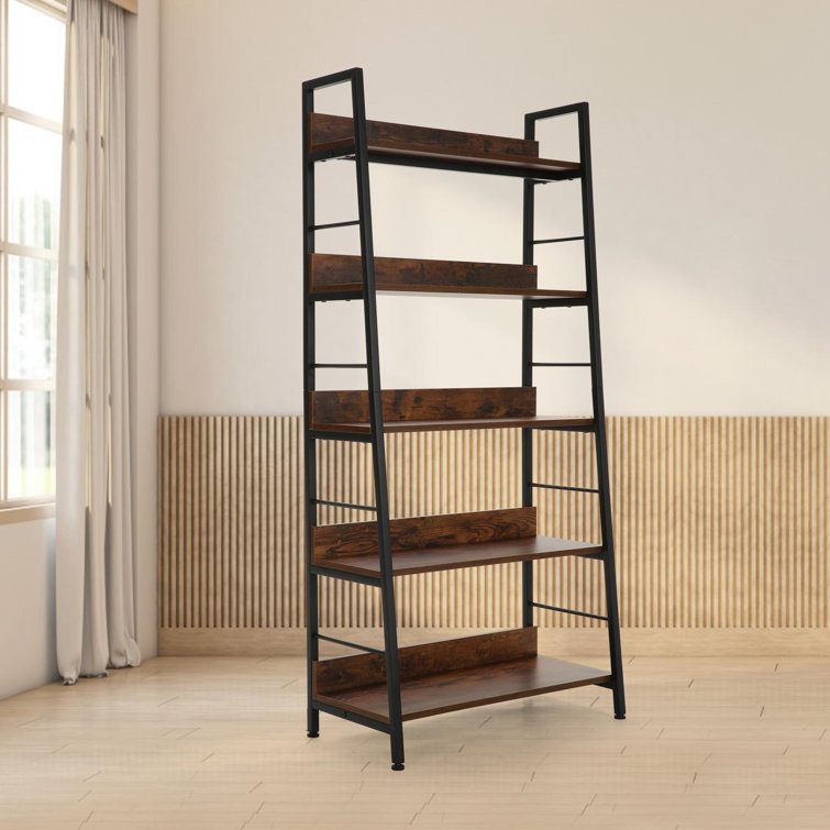 Standing Shelves Made With Reclaimed Wood and Steel X Support, Choose Width  and Finish. 