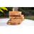 Wood 6 Piece Coaster Set With Holder