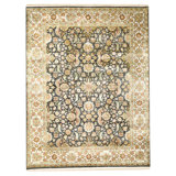 High-Quality Hand-Knotted Black And Grey Area Rug