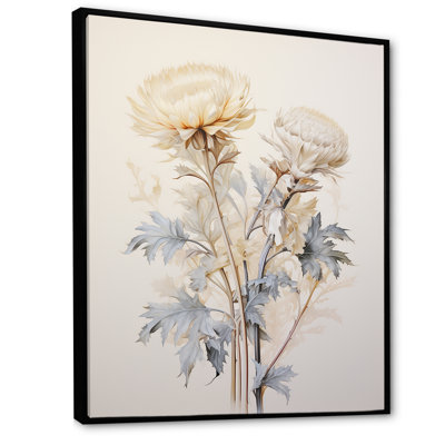 «Beige chardon», art mural sur toile Thistle
