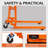 500 Lbs Capacity Material Lift Winch Stacker