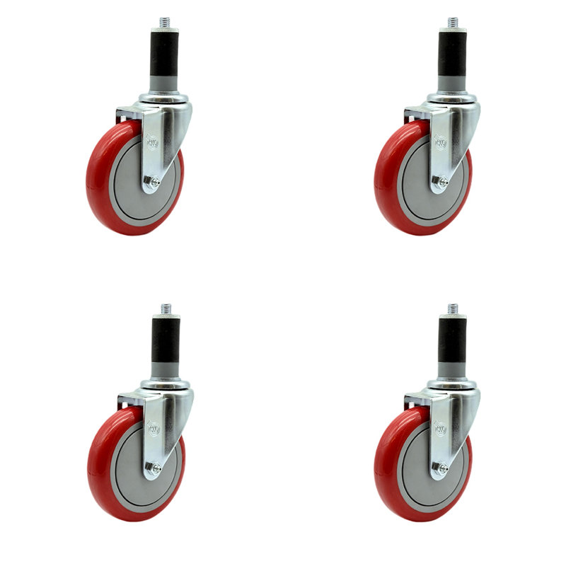 Expanding Stem Caster, Red