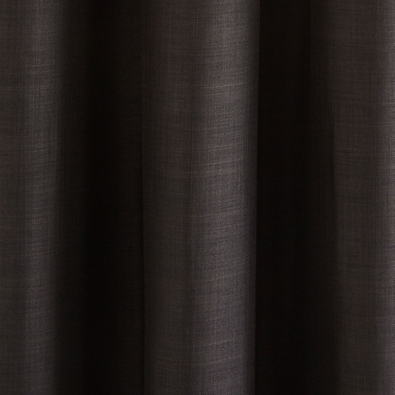 Lina Polyester Blackout Single Curtain Panel Single Panel, Dark Gray, 78.74" W x 110.2" L