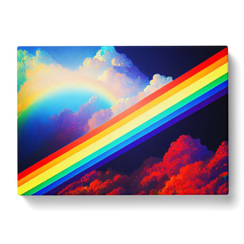 Rainbow Stripes - Wrapped Canvas
