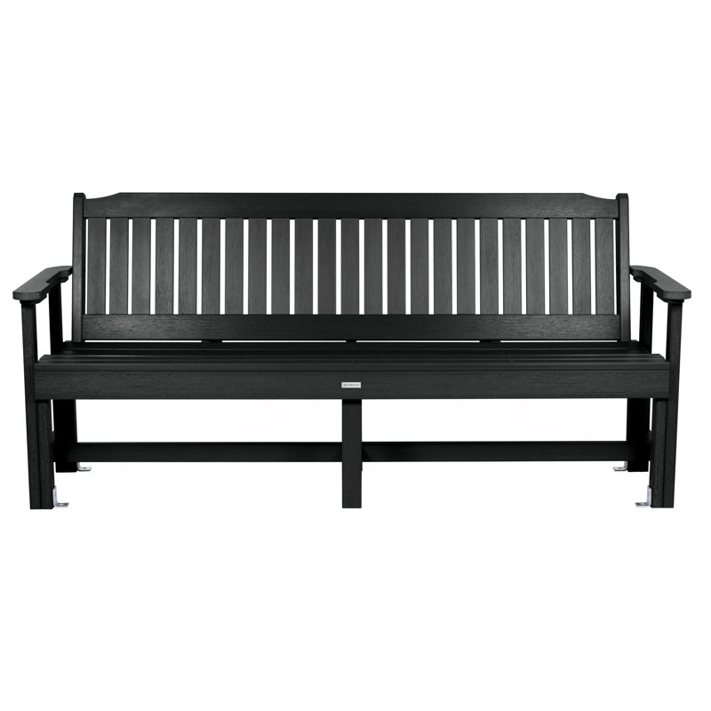 Lunz Outdoor Bench, Black