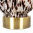 Ines Art Glass Table Lamp with Gold Base